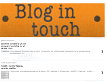 Tablet Screenshot of blogintouch.com